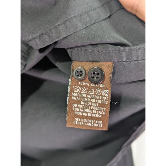 Roar Emboidered Western/Rodeo Gothic Black Button Up Large Vintage 90's Griffins - Picture 10 of 12